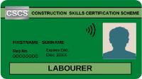 Green Cscs Labourer Card | Green Labourer Card image 1